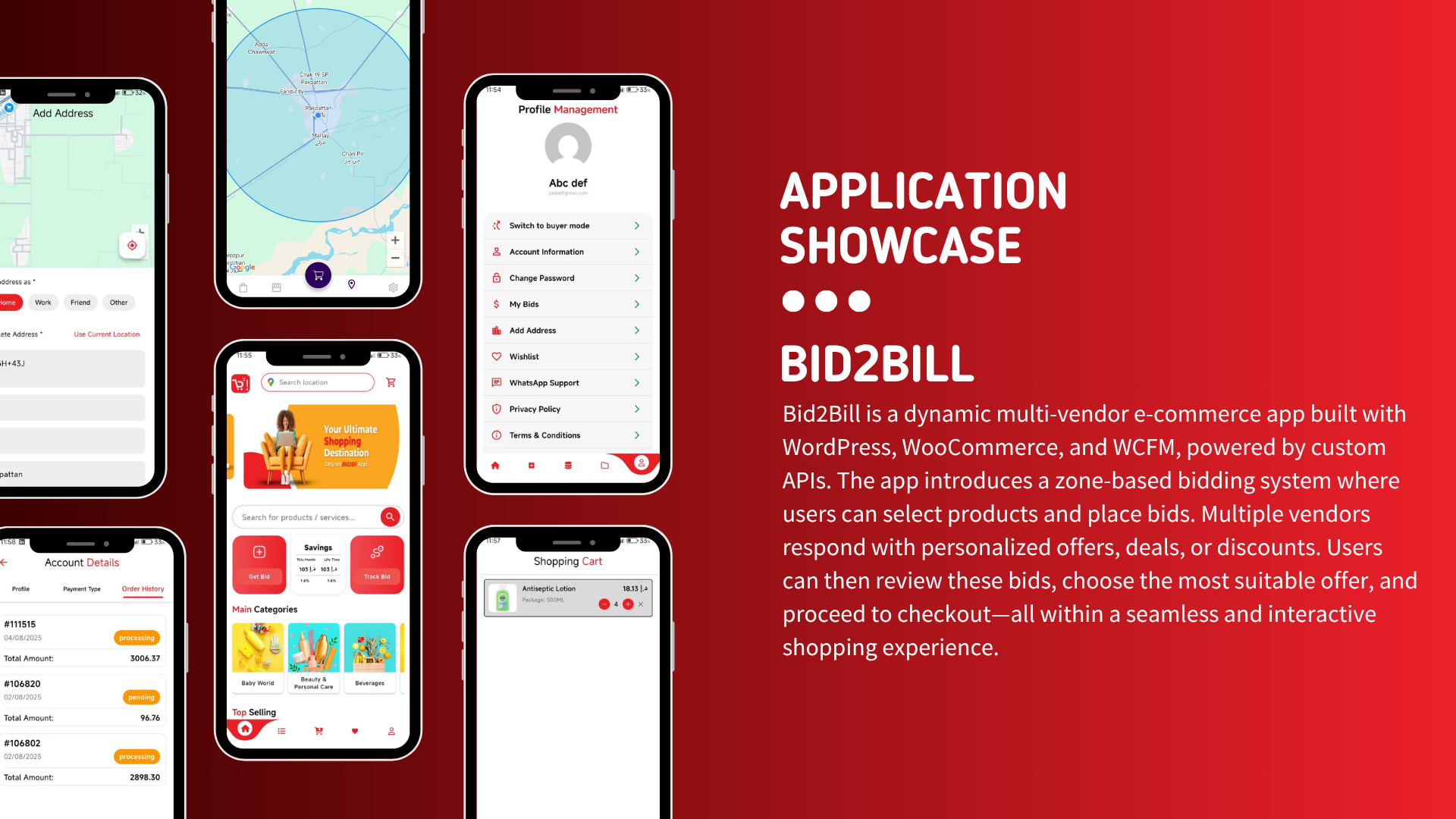 BidToBill — Flutter bidding and billing app developed by Abrar Ali