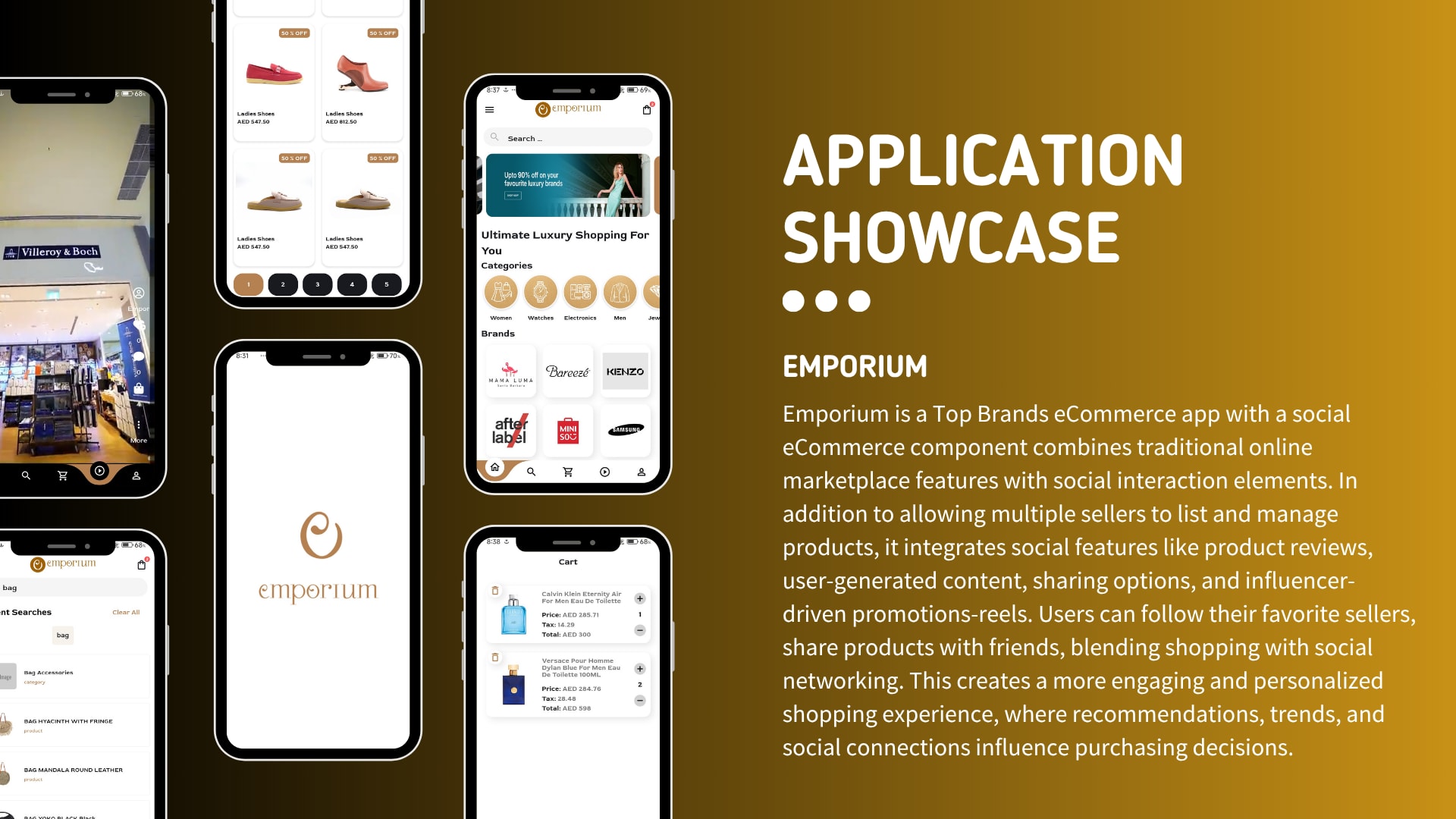 Emporium Mobile — Flutter e-commerce shopping app built by Abrar Ali
